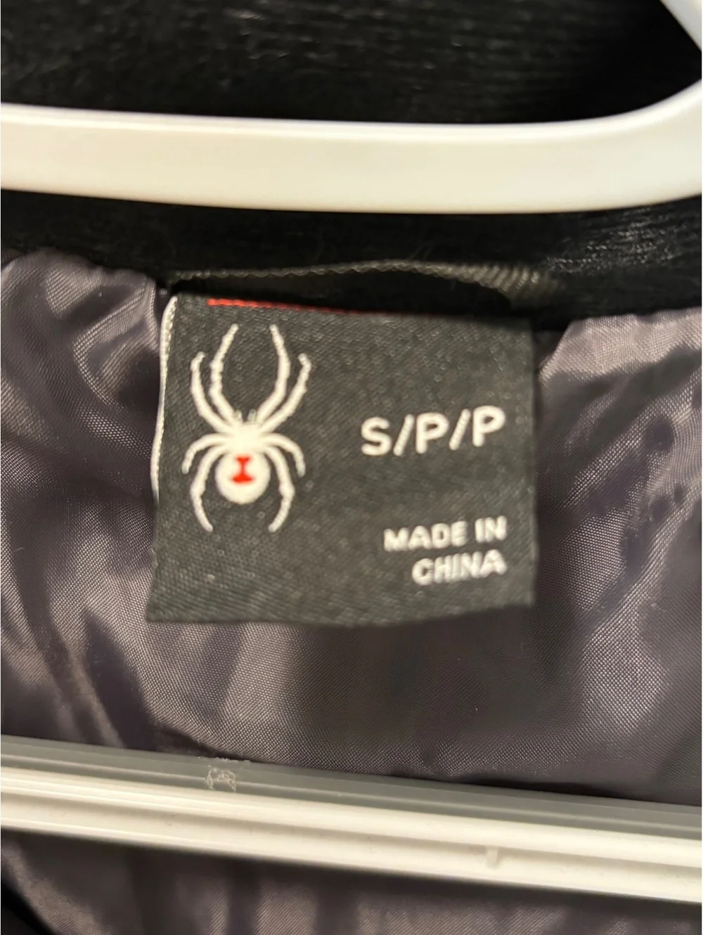 Spyder Men’s Lightweight Hybrid Full-Zip Jacket Gray/Black Size Small